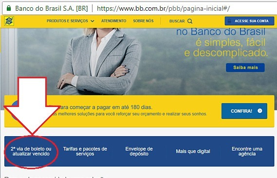 banco do brasil atualizar boleto vencido