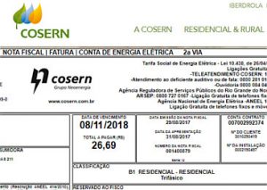 COSERN Segunda Via IMPRIMIR Nova Fatura CPF OU CÓDIGO